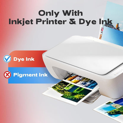 220 Sheets Photo Paper Glossy Inkjet 8.5x11 44lb 160Gsm A4 Letter Size Suitable for All Dye Ink Printers for Calendar Menu Brochure Paper Flyers Paper, Cards