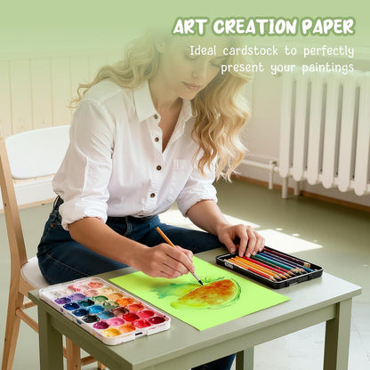 40 Sheets Cream Cardstock Paper 8.5 x 11, Ivory Cardstock Printer Paper 8.5x11, Off White Card Stock Paper 8.5 x 11, 200 GSM Construction Paper for DIY Cards, Greeting Cards, Wedding Invitations