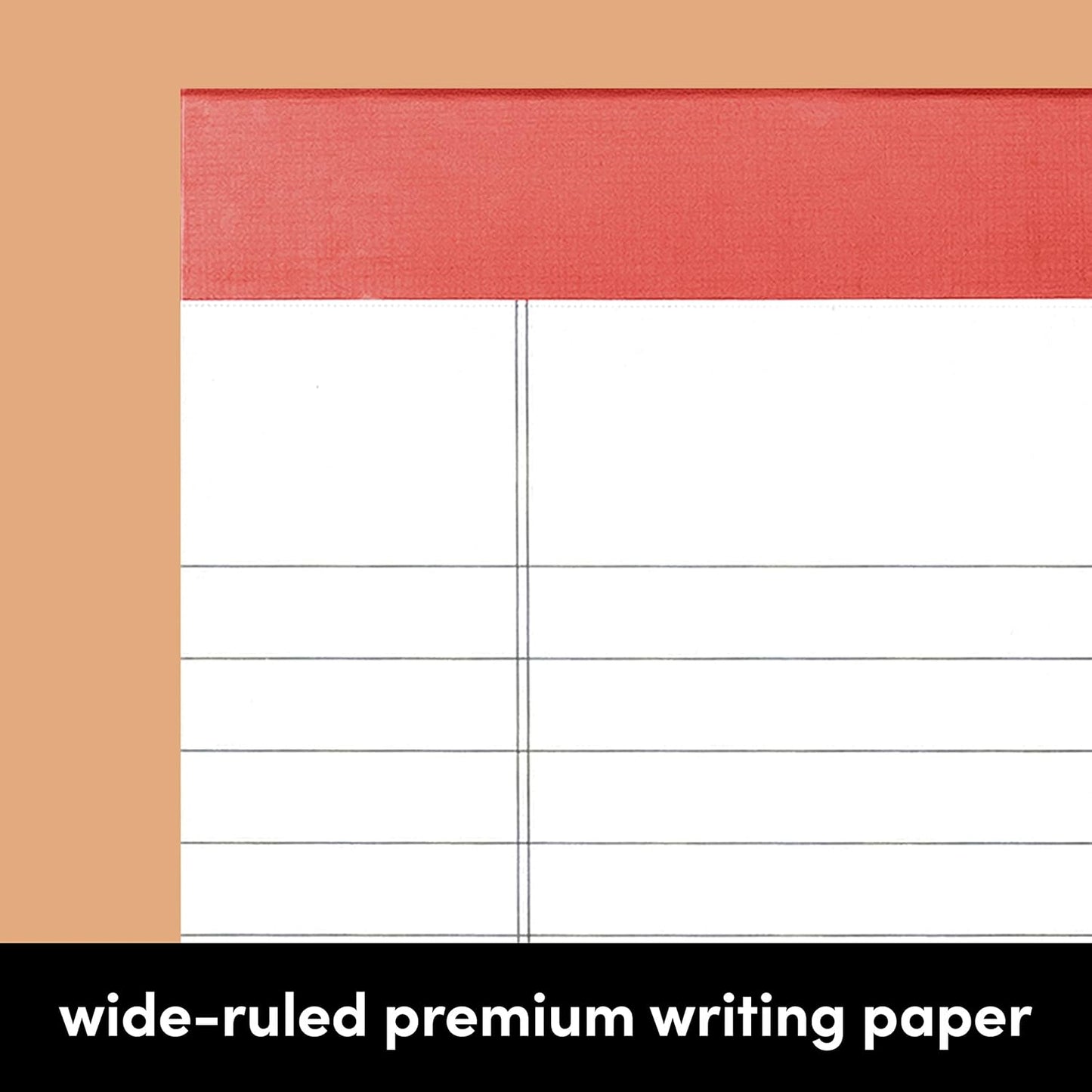 PAPERAGE Lined Legal Pads, (Rainbow), 6 Pack, 50 Sheets Each, Wide/Legal Ruled, Note Pads, Paper, 5 inches x 8 inches