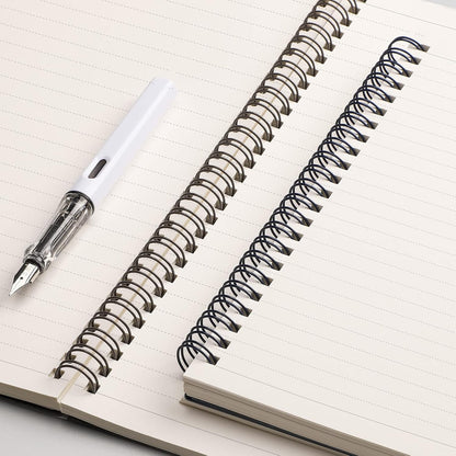 EMSHOI Dotted Journal Spiral Notebook 5.7" x 8.22" - 4 Pack 640 Pages 100gsm Thick Paper, A5 Dot Grid Notebook, Plastic Hardcover Dotted Notebook for Journaling Writing