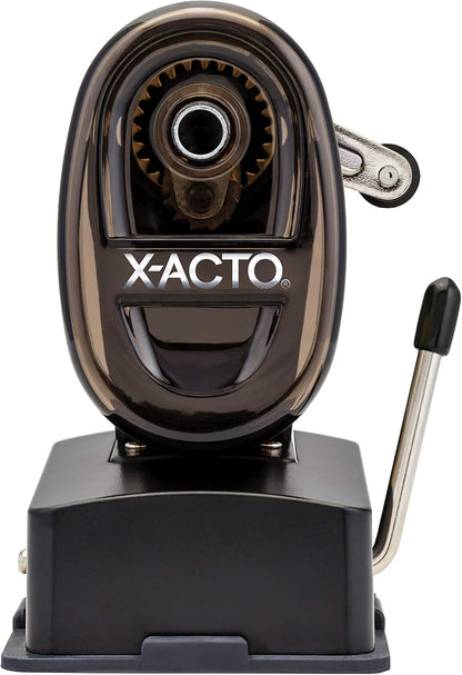 X-ACTO Bulldog Manual Pencil Sharpener w/Vacuum Mount, Colors May Vary, 1 Count
