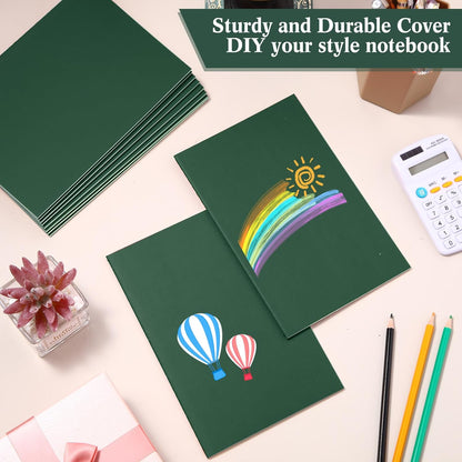 Mimorou 100 Pcs Journals Notebooks Bulk - Kraft Softcover A5 Small Notebooks 5.5 Inch x 8.3 Inch Notepads with 60 Page 30 Sheet for Writing Sketch Travel Office Supplies(Navy Blue,Lined)