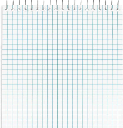STAPLES Steno Pads, 6” x 9”, Graph Ruled, White, 80 Sheets/Pad, 18/Carton