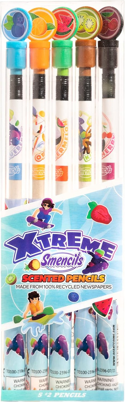 Spring Smencils - HB #2 Scented Pencils, 5 Count, Gifts for Kids, School Supplies, Classroom Rewards, Easter basket stuffers