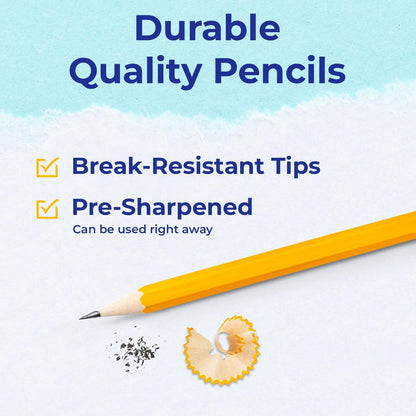 Rosmonde 210 Pack Pre Sharpened Pencils #2, Pencils With Top Erasers, Bulk School & Teacher Supplies, #2 HB, Pre Sharpened for Easy Use, Easy Hold Grip, Bulk Classroom & Office Supplies