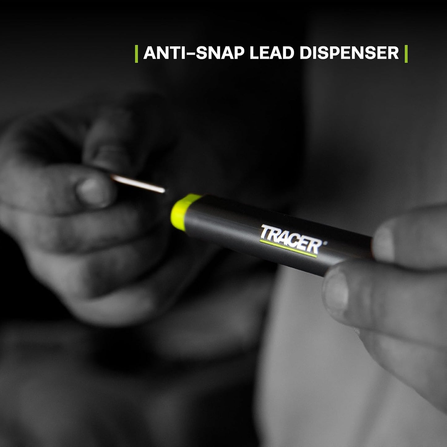 Tracer 2.8mm Carbide Tipped Lead 3-Pack with Anti-Snap Case - Lead Refill for Mechanical Pencil to Mark Wood, Metal, Ceramic, Glass, Woodworking and Carpenter Pencil Tool Use - ALPC1