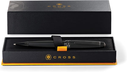 Cross Bailey Matte Red Lacquer Rollerball Pen - Refillable Pen for Smooth Writing - Well-Balanced, Distinctive Design - Easy Handling - Comfortable Grip - Gift-Ready Black Ink