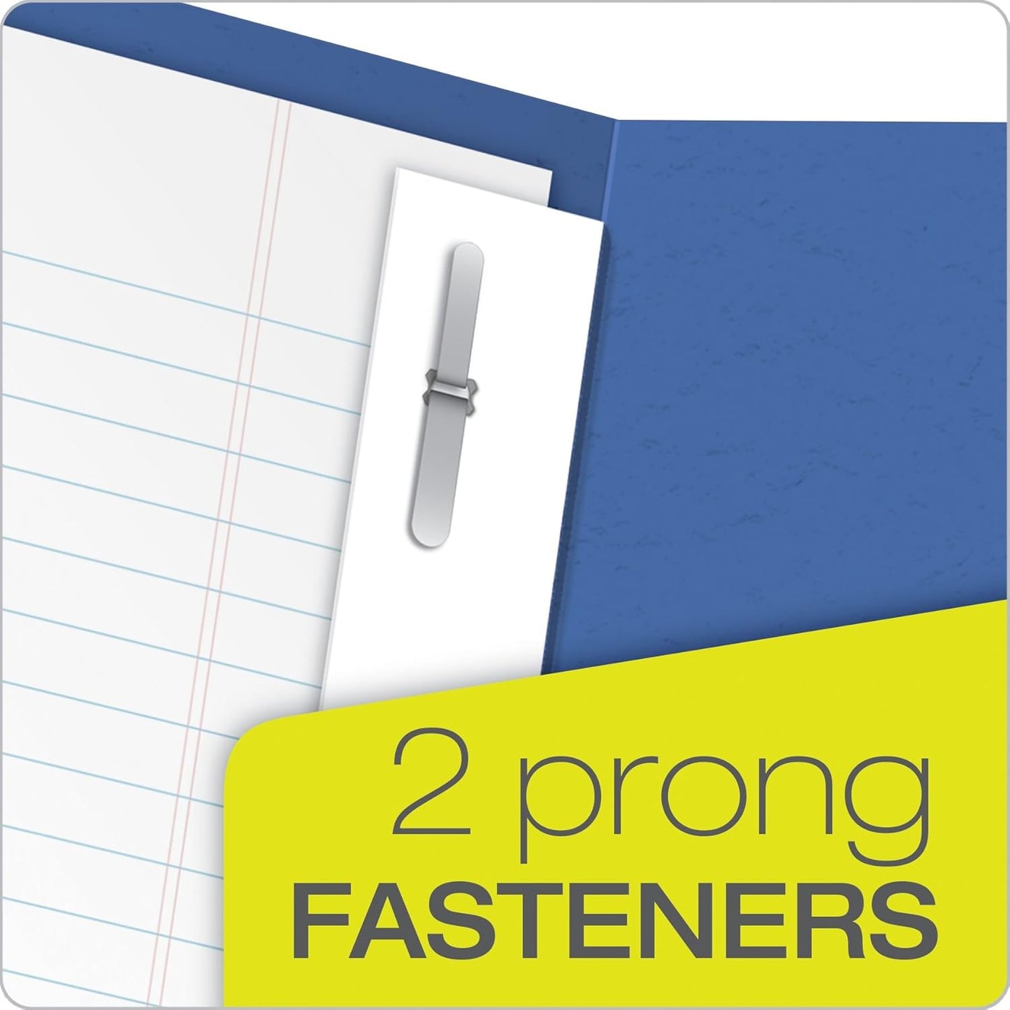 Oxford Two-Pocket Folders w/Fasteners, Red, Letter Size, 25 per Box (57711)