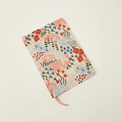 Lady Jayne Embroidered Canvas Hardcover Journal with 192 Lined Pages, 6” x 8.5” – Flower Market Poppy (83289)