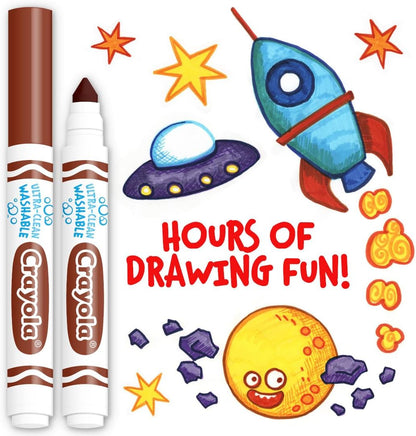 Crayola Washable Markers for Kids - Black (12ct), Bulk Broad Line Markers for School, Classroom Essentials, Teacher Classroom Must Haves for Elementary School