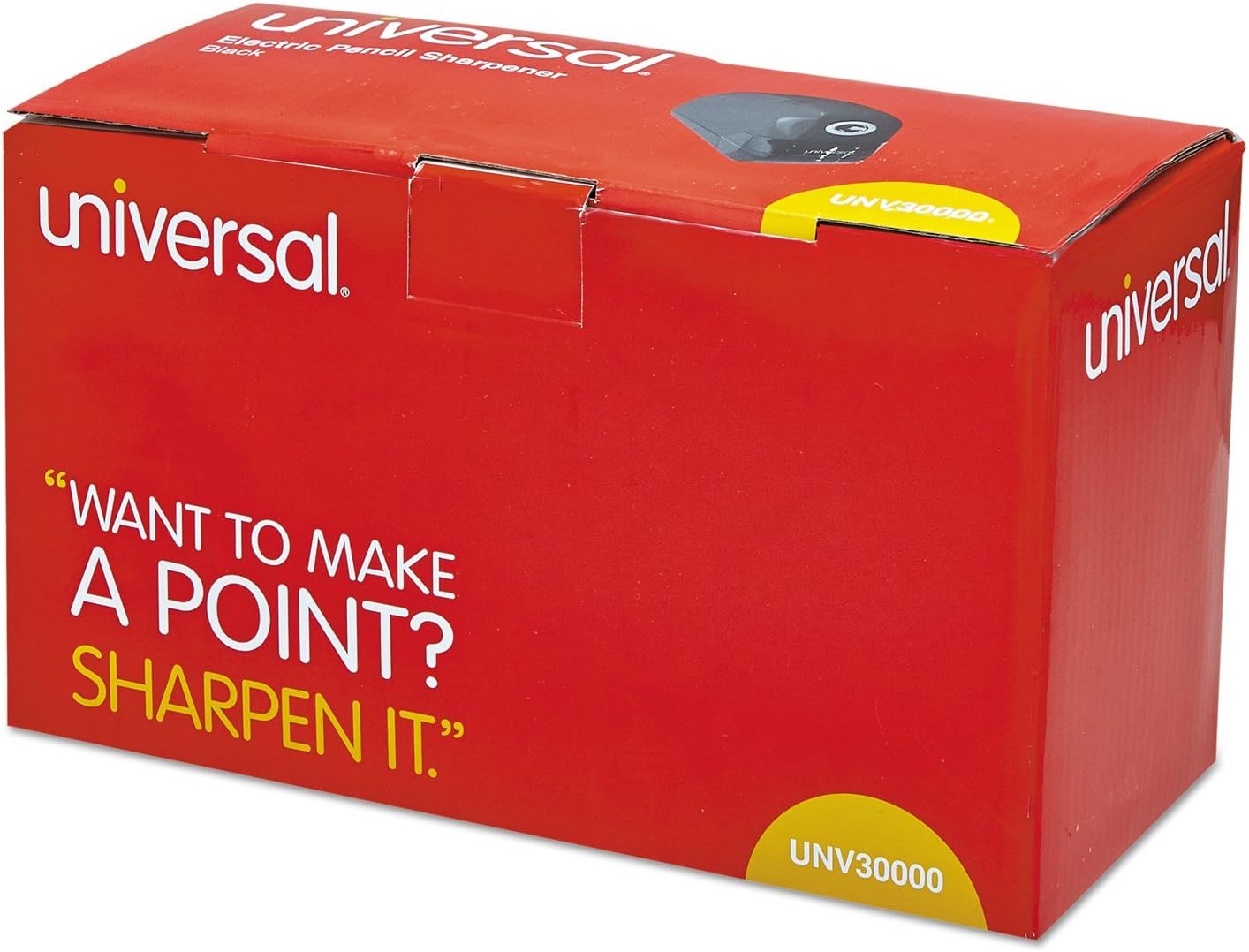 Universal Contemporary Design Electric Pencil Sharpener, Black (30000)