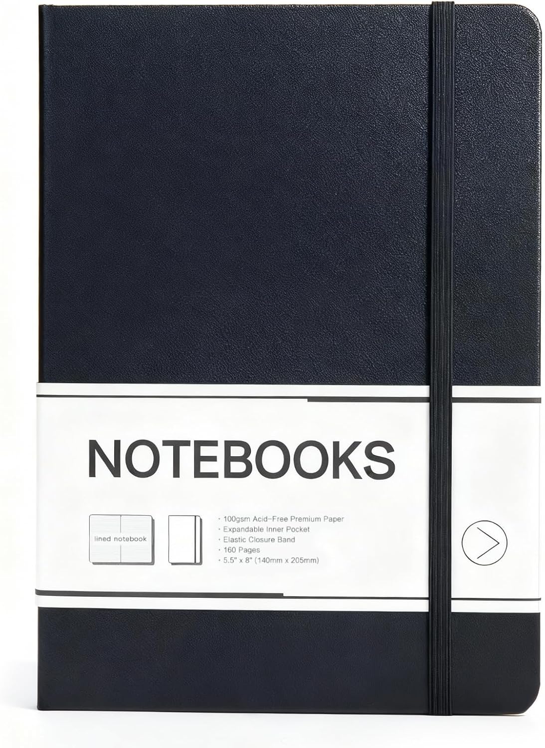 M&G Dotted Journal Notebook, 160 Pages, A5 Medium Size 5.6" x 8" for Men Women, 100GSM Thick College Ruled Paper Bullet Journal for Note Taking, Work & Office, Leather Hardcover, Green