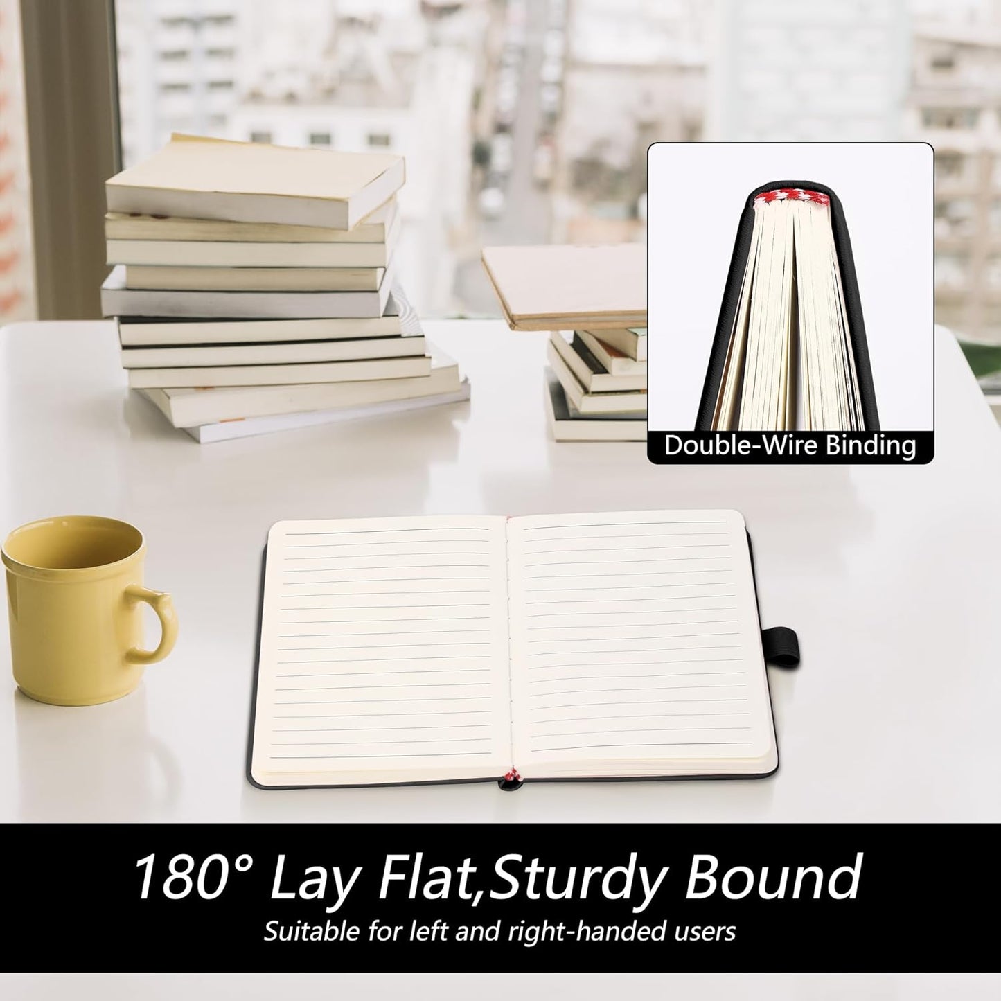 BOBO RABBIT 3 Pack Pocket Small Notebooks Total 600 Pages A6 Moon Star Aesthetic Mini Compact Journal Notebook For Note Taking Journaling Hardcover Leather College Ruled Lined Note Pads for Women Men Travel Office School