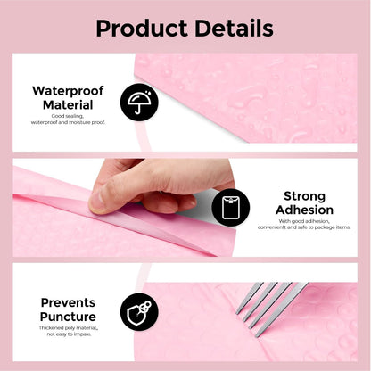 Metronic Bubble Mailers 8.5x12" 40 Pack Black Padded Envelopes Usable Size 8.5 x 11" Strong Adhesion Bubble Envelopes Medium Mailing Envelopes Bubble Padded for Small Business Shipping Books Clothes