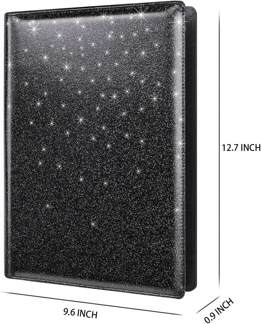 WAVEYU Resume Portfolio Folder, Padfolio Clipboard, Writing Portfolio Leather Clipboard with Cover for Legal Pad Holder Letter Size A4 for Business Conference Notepad Clip Boards, Purple