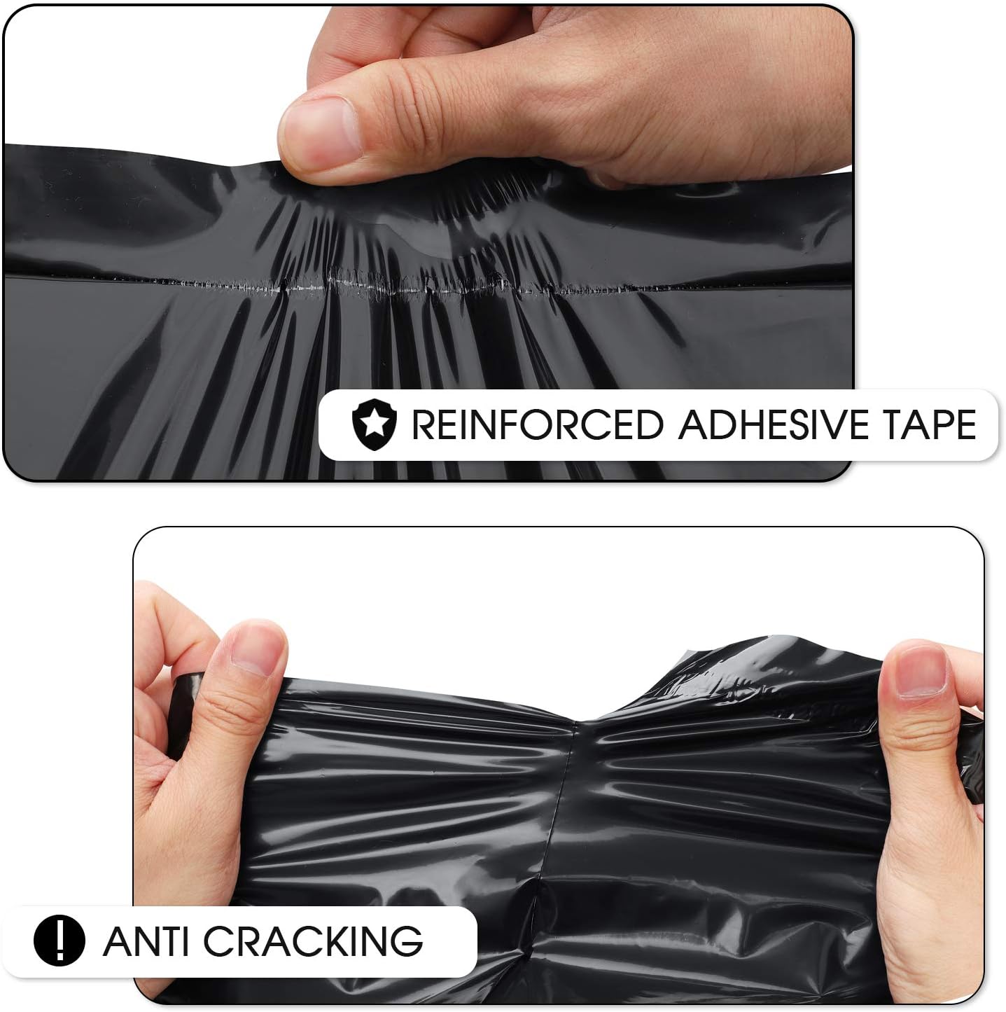 Metronic Poly Mailers 10x13 100 Pcs | Small Shipping Bags for Clothing | Mailing Bags for Small Business, Shipping Envelopes,Packing Bags in Black