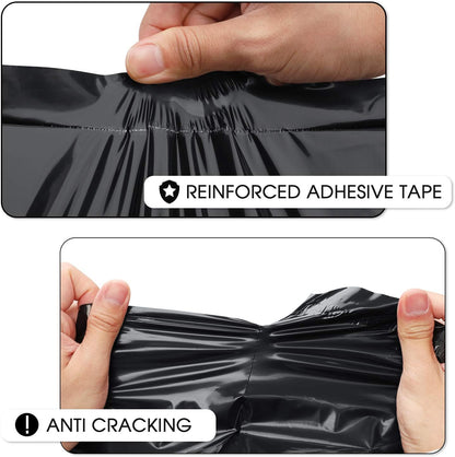 Metronic Poly Mailers 10x13 100 Pcs | Small Shipping Bags for Clothing | Mailing Bags for Small Business, Shipping Envelopes,Packing Bags in Black
