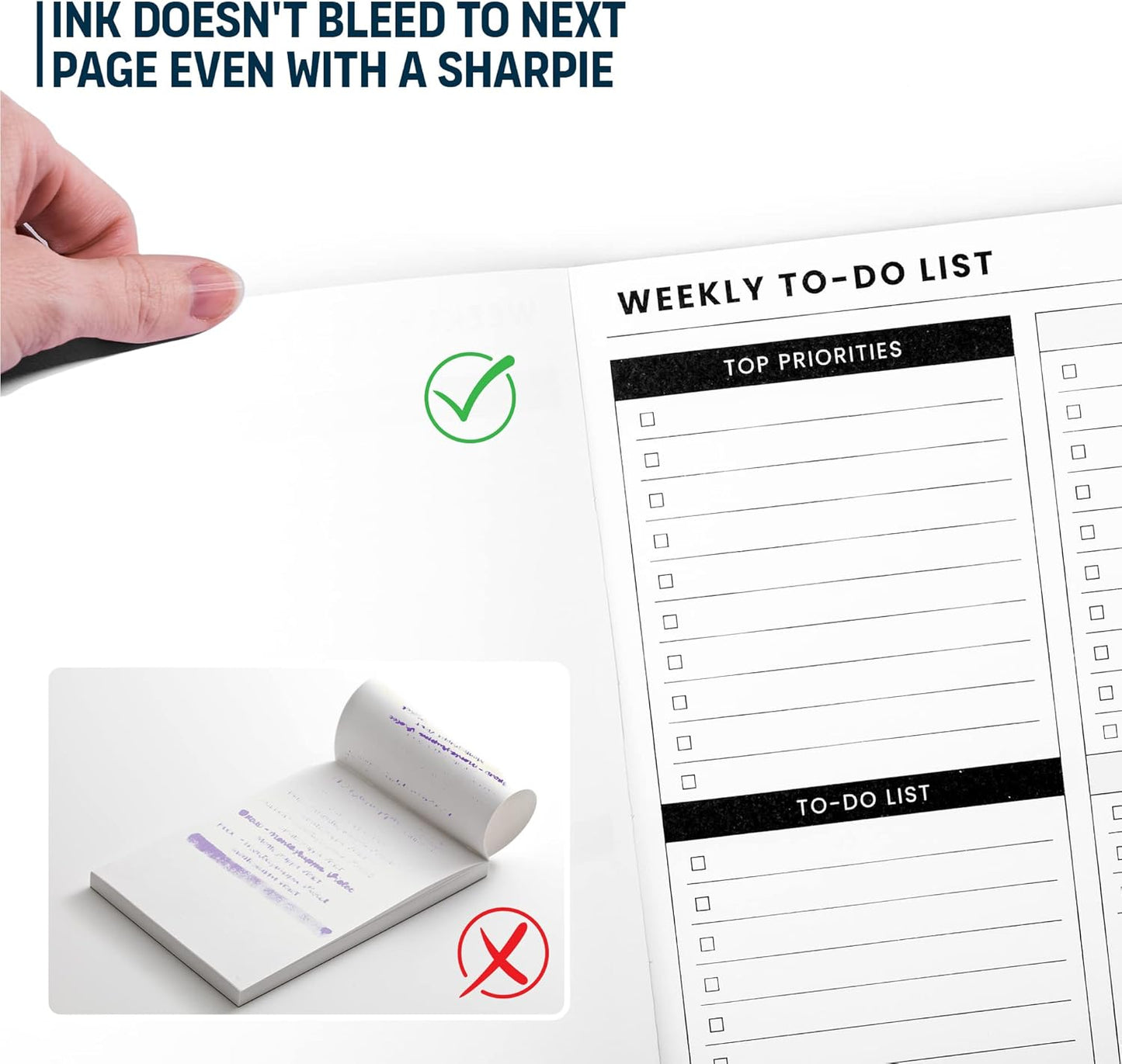 To Do List Notepad: With Multiple Functional Sections - 6.5 x 9.8" 60 Sheets - Spiral Daily Planner Notebook - Task CheckList Organizer Agenda Pad for Work - Note & Todo List Organization Notebooks