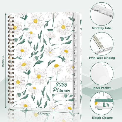 Planner 2026-2027, Weekly and Monthly Academic Year Calendar Planner, July 2026 - June 2027, Daily Agenda Book for Office School Supplies, A5(6.3'' x 8.5'')