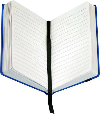 Samsill Large Hardcover Notebook, 240 Lined Notebook Pages, Black, 7.5 x 10 Inch