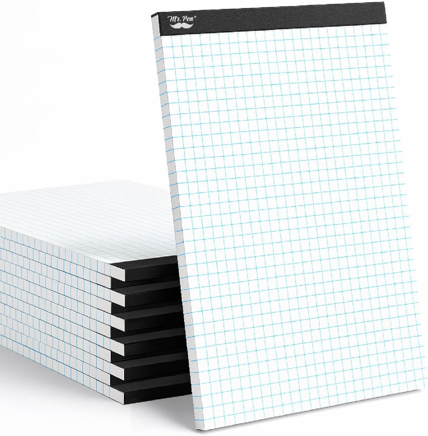 Mr. Pen- Graph Paper, 12 Pack, 55 Sheets/Pack, 8.5"x11", 4x4 (4 Squares Per Inch), Math Graph Paper Pad, Computation Pads Bulk