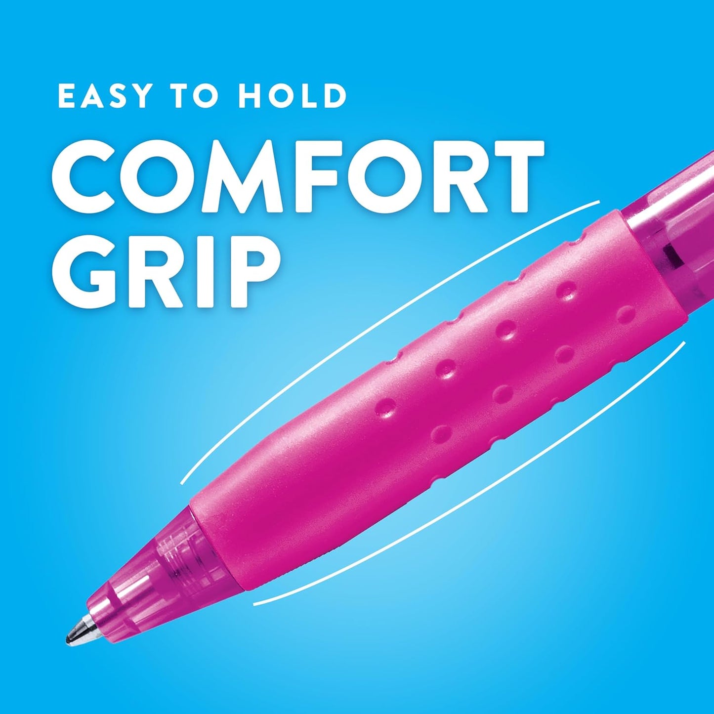 Paper Mate InkJoy 300RT Retractable Ballpoint Pens, Medium Point, Black, 12 Count