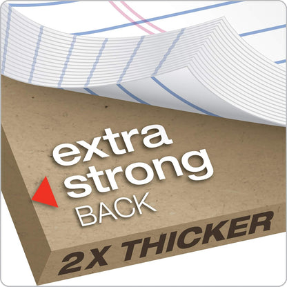 TOPS Docket Gold Writing Pads, 8-1/2" x 14", Legal Rule, White Paper, 50 Sheets, 12 Pack (63990)