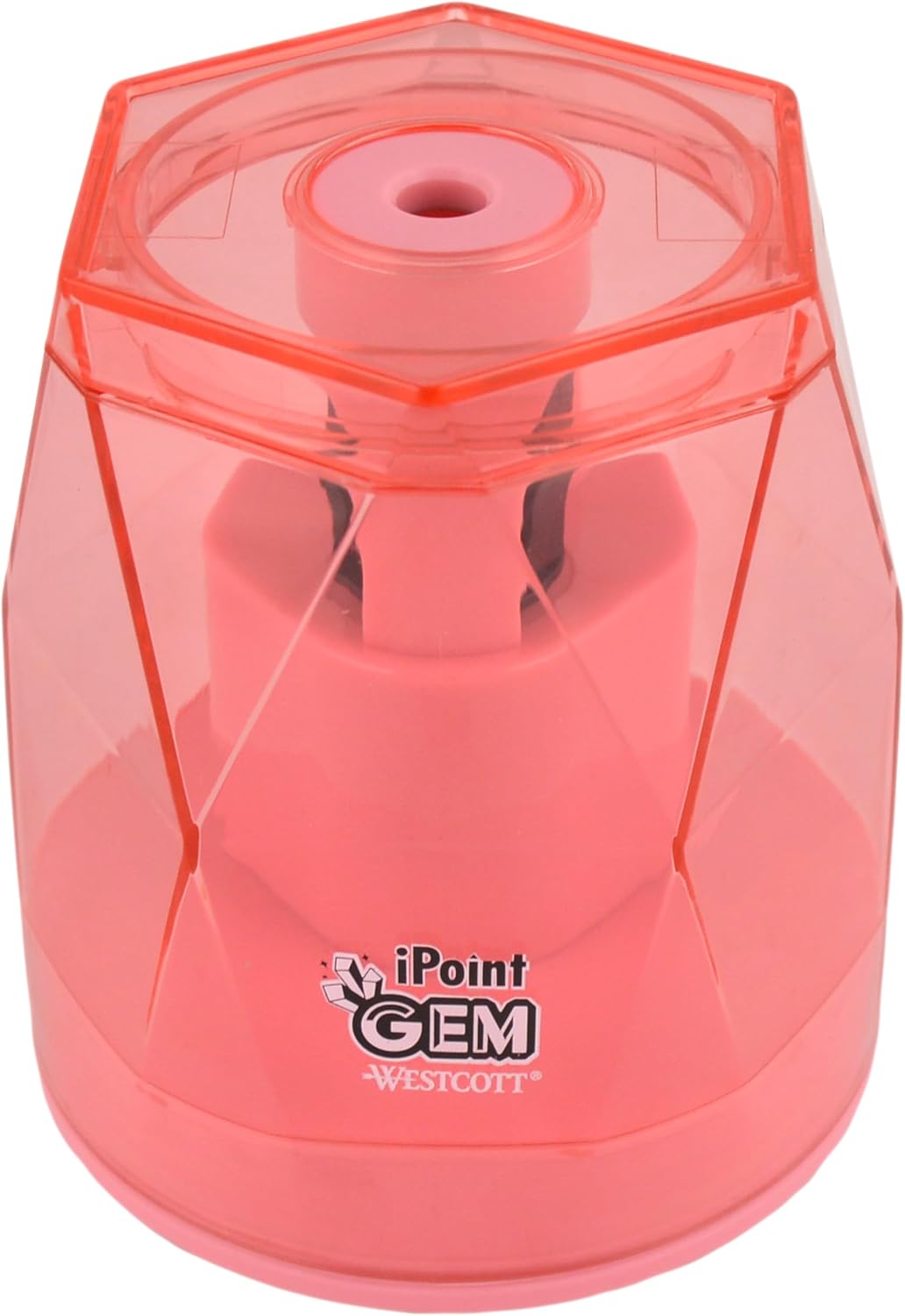 Westcott iPoint® GEM Battery Pencil Sharpener, Neon Green (00577)