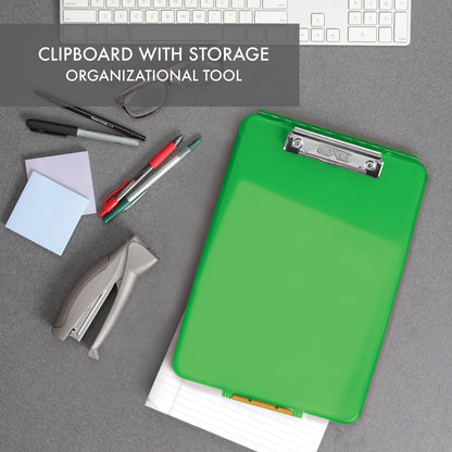 Dexas Slimcase Storage Clipboard, Black