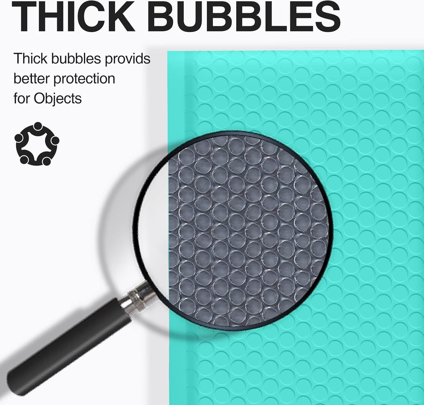 UCGOU Bubble Mailers 4x8 Inch Black 50 Pack Usable Size 4x7 Padded Envelopes Small Business Mailing Package Opaque Self Seal Adhesive Waterproof Boutique Shipping Bags for Jewelry Makeup Supplies #000