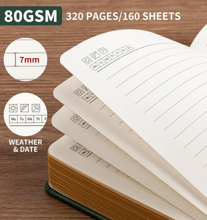 Lined Journal Notebook, A5 200 Pages Leather Journals For Writing Women & Men Travel,business,work & School,college Ruled Notebooks Hardcover Journaling Notebooks Daily Diary, 5.7'' X 8.3''-Purple