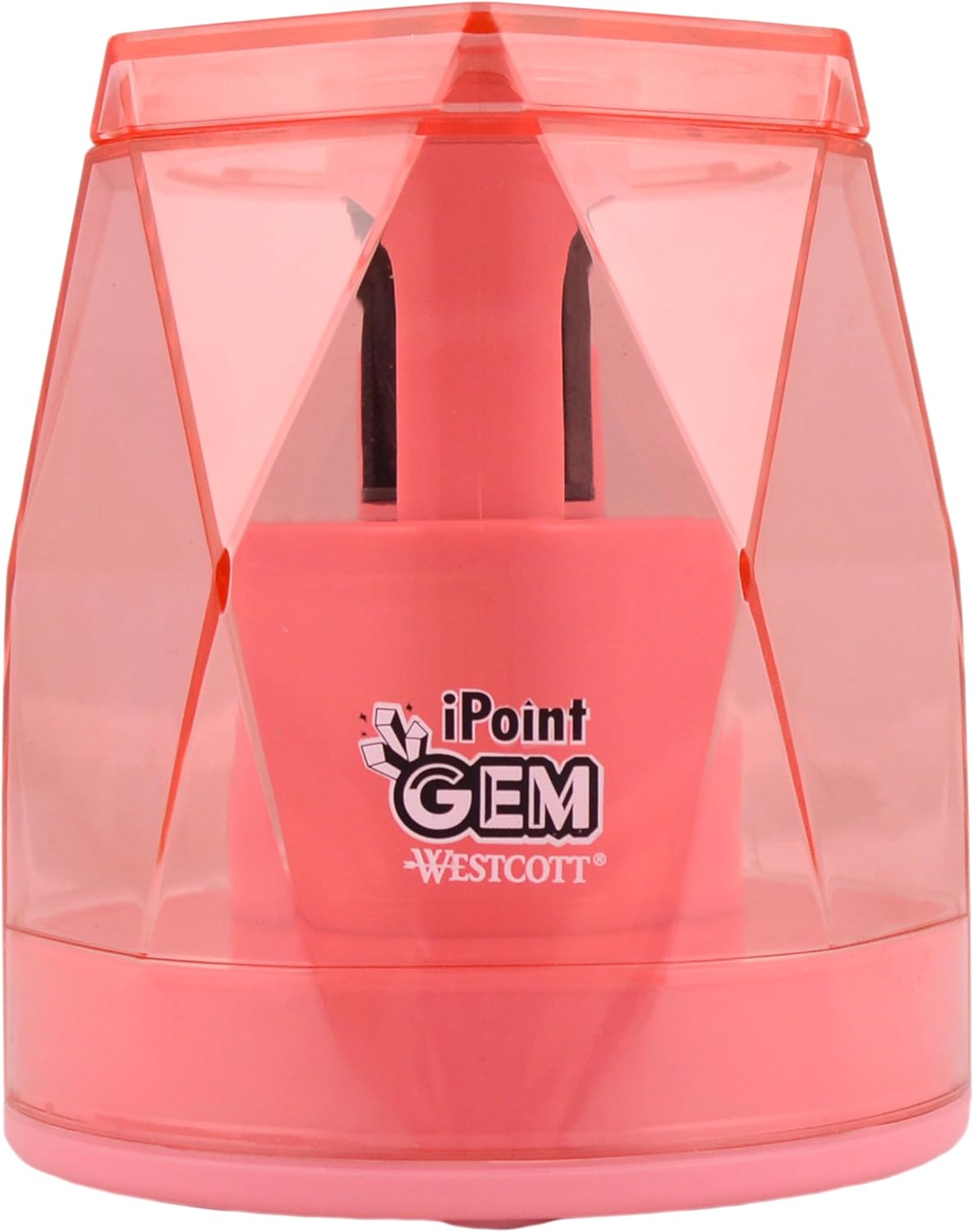 Westcott iPoint® GEM Battery Pencil Sharpener, Neon Green (00577)