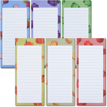 FLIPPED 4 Pack Magnetic Notepads for Refrigerator, Notepad Grocery List Large Magnet Pad for Fridge,Full Magnet Back Design Magnetic Memo Pads for Grocery List, Shopping List, to-Do List(200 Sheets)
