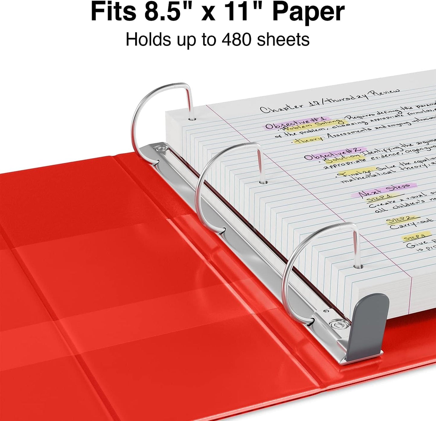 Staples Heavy-Duty 2-Inch D-Ring View Binder, Reinforced Spine, Holds Up to 450 Sheets, Gray, for Office & School