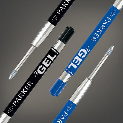 Parker Jotter London Ballpoint and Gel Pen Refill Discovery Pack: 3 Quinkflow Refills for Ballpoint Pens & 3 Quink Gel Refills