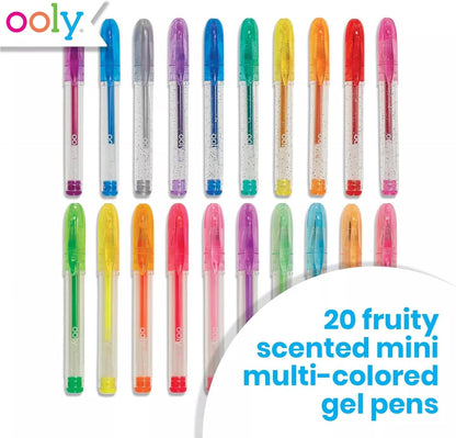 Ooly Scented Yummy Yummy Glitter Gel Pens Set of 12-1.00mm NIB Scented Glitter Pens for Kids and Adults, Art and Stationery Supplies