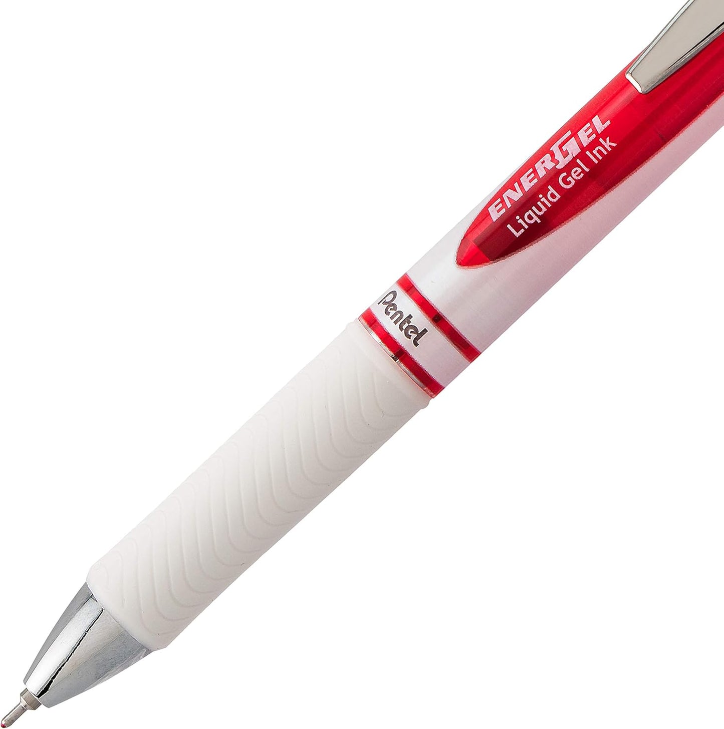 Pentel EnerGel Pearl RTX Retractable Liquid Gel Pen, (0.7mm), Medium Line, Needle Tip, Black Ink, Pack of 2 (BLN77WBP2A)