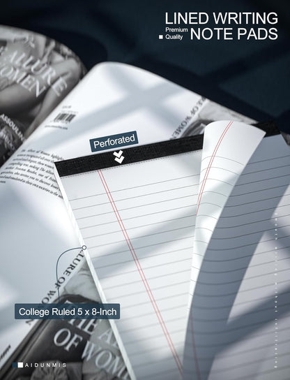 Legal Pads 8.5 x 11 White Note Pads 8.5 x 11 In 2 Pack Notepads 8.5 x 11 Writing Pads of Paper 8.5 x 11 Legal Notepads Wide Ruled White Lined Paper Pads 8.5 x 11 30 Sheets Per Legal Note Pads 8.5 x 11