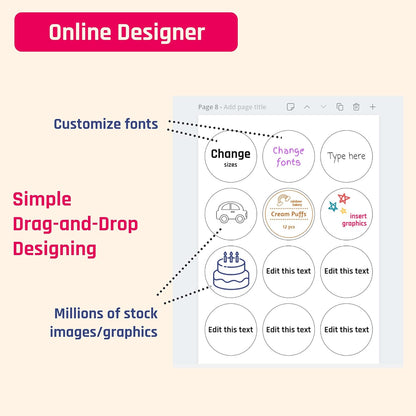 30 Sheets, Printable White Sticker Paper, Laser/Inkjet Printing - Matte, Letter Size (8.5" x 11")