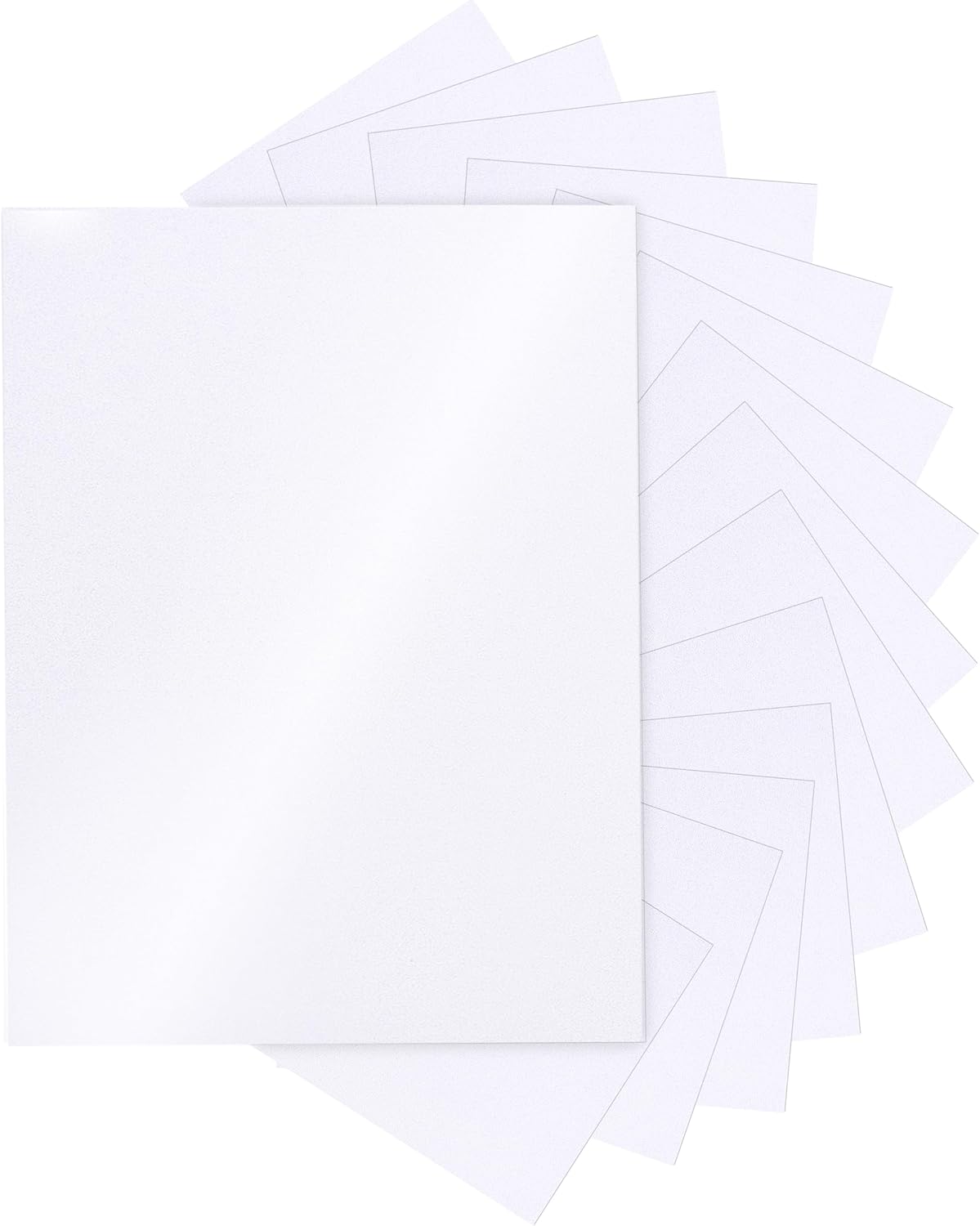 Silunkia 120 Sheets Cream Shimmer Cardstock 8.5 x 11 Off White Paper, 250gsm/92lb Premium Glossy Paper Card Stock for DIY Cards Making, Wedding Invitations, Anniversaries, Business Cards, Menus