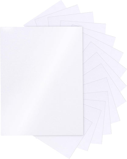 Silunkia 120 Sheets Cream Shimmer Cardstock 8.5 x 11 Off White Paper, 250gsm/92lb Premium Glossy Paper Card Stock for DIY Cards Making, Wedding Invitations, Anniversaries, Business Cards, Menus