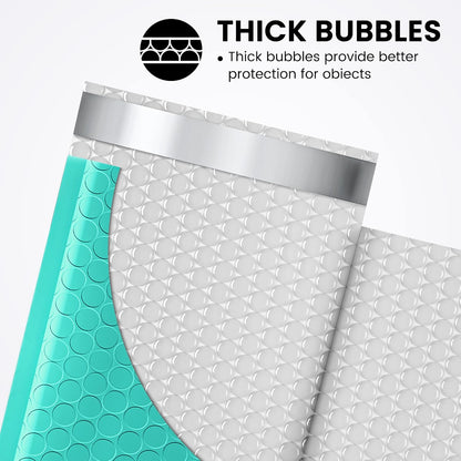 Fuxury Black Bubble Mailers 4x8" 100 Pack Waterproof Padded Envelopes Usable Size 4x7" Self Seal Bubble Envelopes Padded Mailers for Small Business, Envelope Mailers