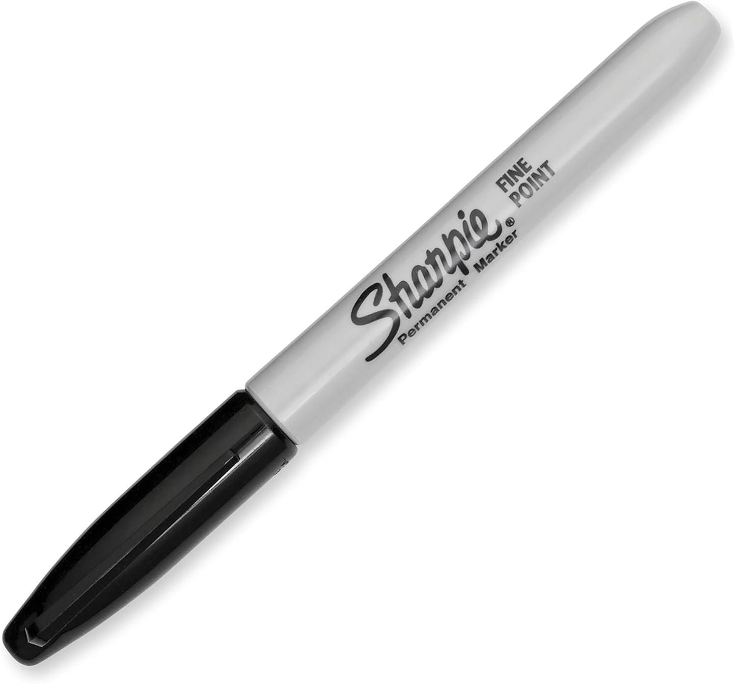 Sharpie Permanent Markers, Fine Point, Black, 12 Count