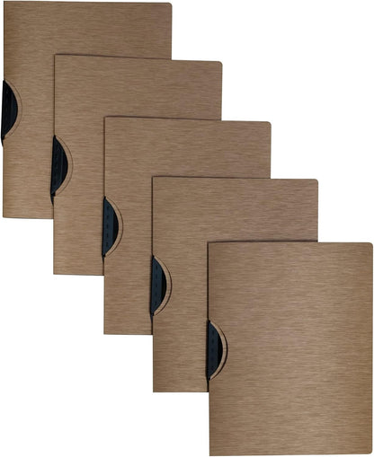 C-Line Modern Metallic Executive Style Report Cover, Blackened Bronze, Pack of 5 (33316), 1 1/4" x 9" x 11 3/4"