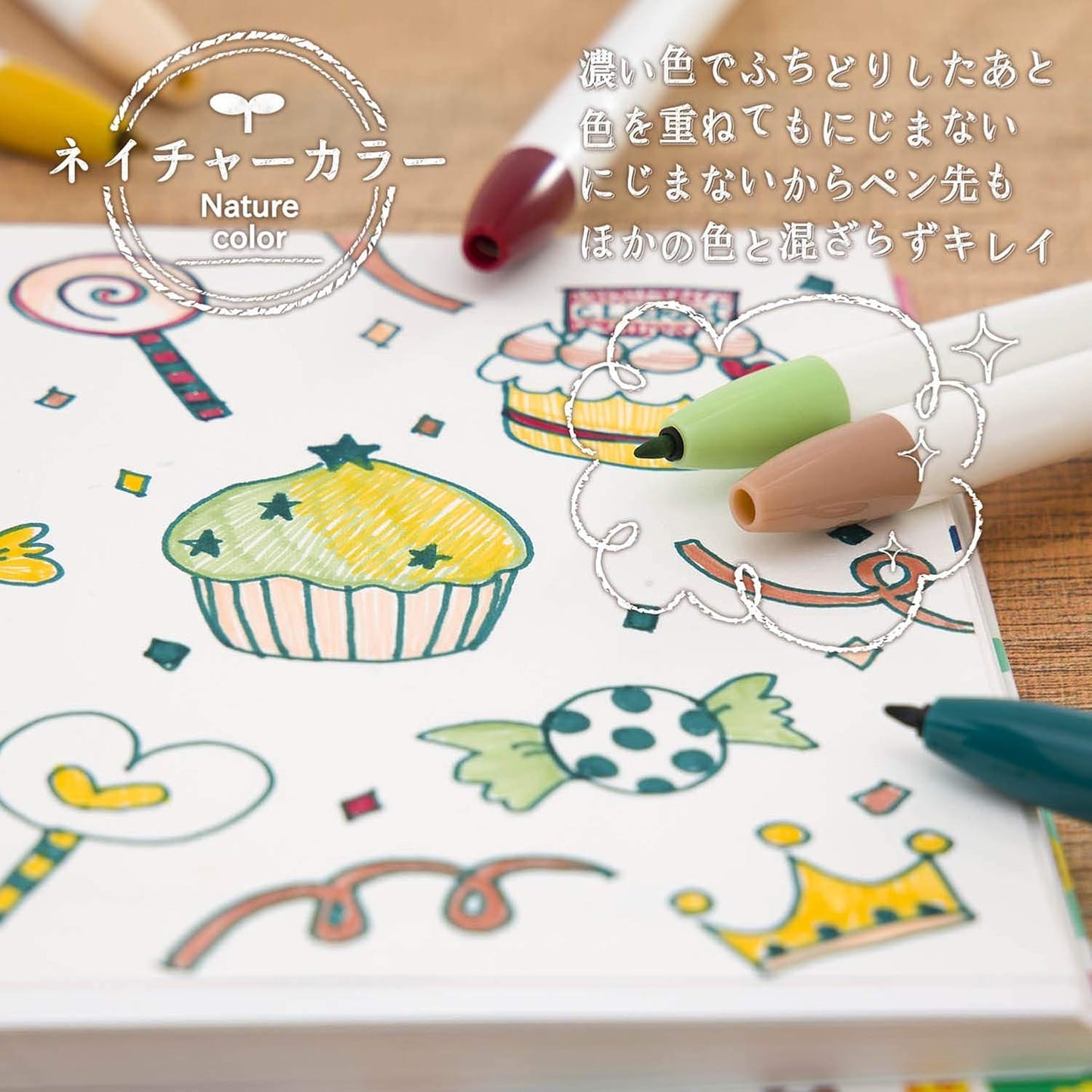 Zebra WYSS22-36C-N Clickart Water-Based Markers, 36 Colors, Case Included