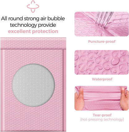 Fuxury Bubble Mailers 10.5x16 Inch 40 Pack Self Seal Padded Envelopes Waterproof Mailing Envelopes Bubble Padded Cushioning Padded Mailers Bubble Bags for Packaging Small Business Large #5 Black
