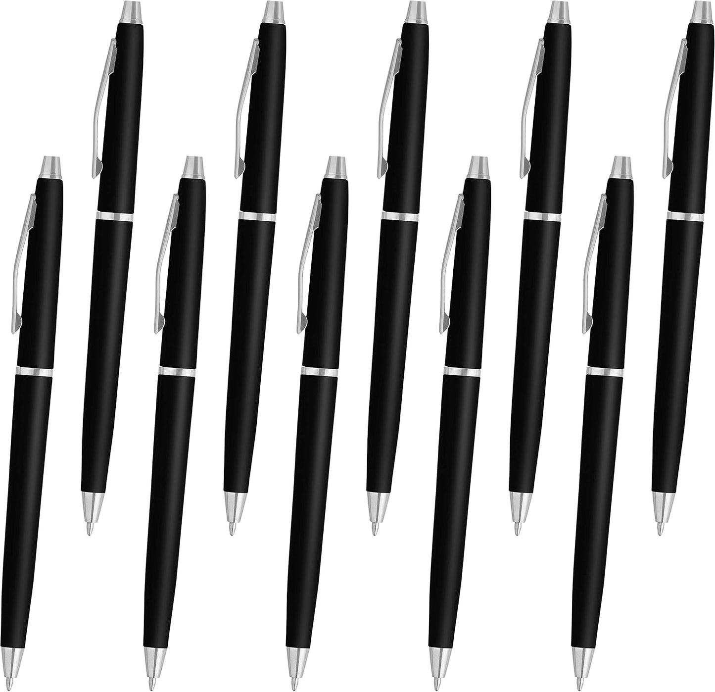 Personalized Langham Ballpoint Pens, Set of 10/50/100 by DISCOUNT PROMOS - Black Ink, Great for Office, Business, Tradeshows - Black
