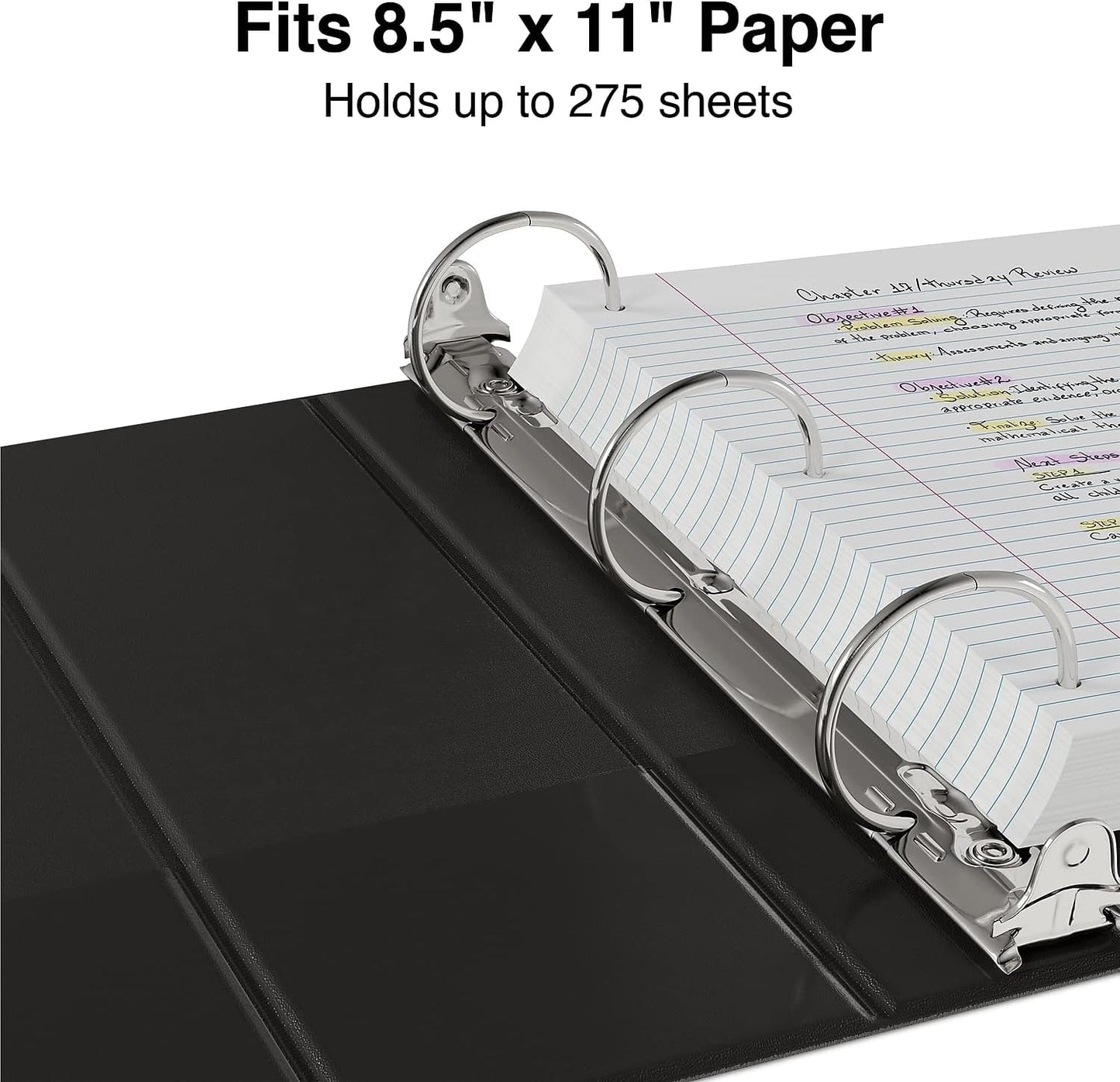 Staples Economy 1-Inch Round Ring Binder, Holds Up to 175 Sheets Each, 12-Pack, White, Lightweight Binders for School & Office
