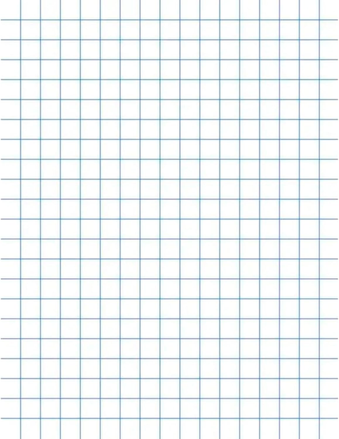 School Smart Double Sided Graph Paper, 8-1/2 x 11 Inches, 1/2 Inch Rule, White, Pack of 500 - 085279