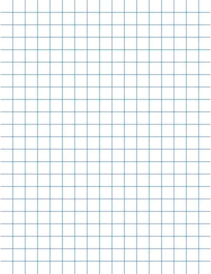 School Smart Double Sided Graph Paper, 8-1/2 x 11 Inches, 1/2 Inch Rule, White, Pack of 500 - 085279